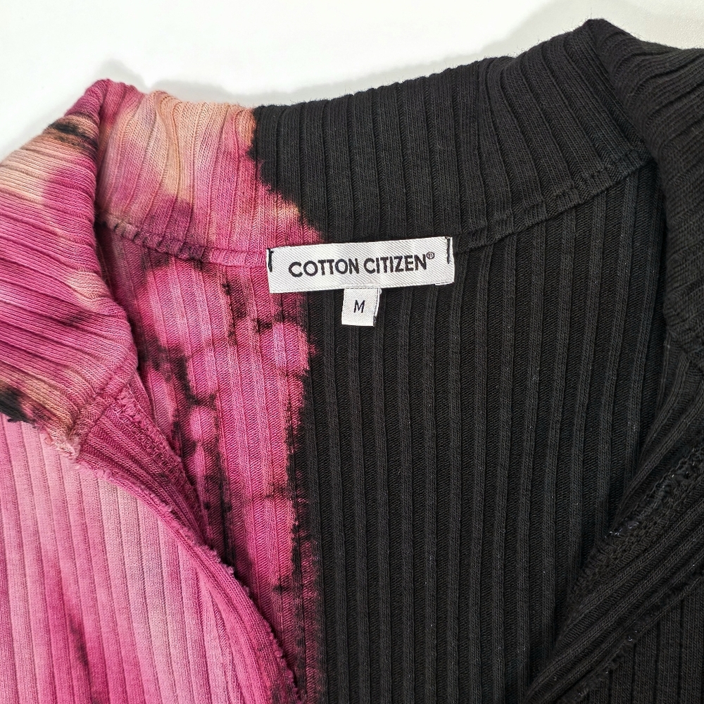 Cotton Citizen Ibiza Polo Dress M Lychee Ombre Bodycon Ribbed USA - Picture 6 of 16